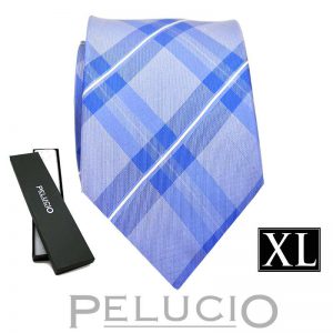 blauwe-pelucio-ruit-stropdas-in-xl-uitvoering
