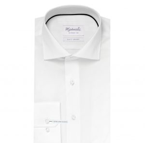 wit overhemd van Michaelis met extra lange mouw