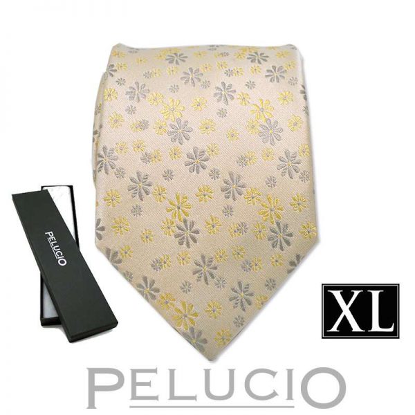 gele-pelucio-bloemen-stropdas-in-xl-uitvoering