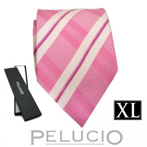 roze-pelucio-ruit-stropdas-in-xl-uitvoering
